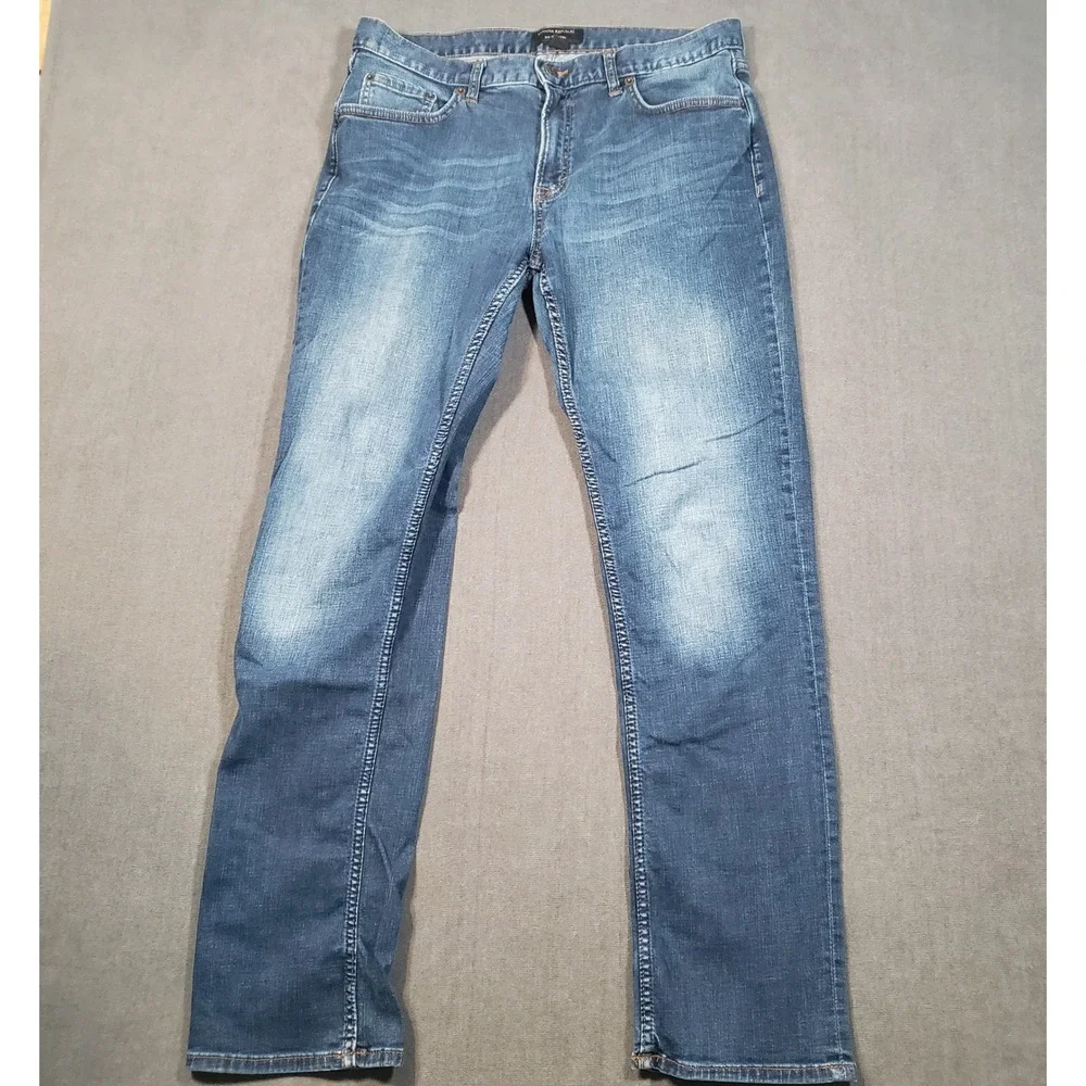 Banana Republic Jeans Mens 33x32 Blue Slim Techmotion Medium Wash Denim 359260